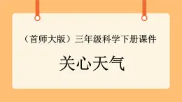 《8.关心天气》四课时 教案+课件