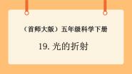 小学科学首师大版五年级下册13.光的折射优秀课件ppt