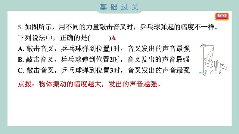 1.5 声音的强与弱习题课件 四年级上册科学教科版05