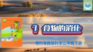 小学科学粤教粤科版 (2017)三年级下册第2单元 消化和呼吸7 食物的消化背景图ppt课件