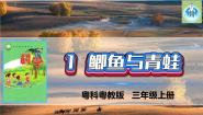 粤教粤科版 (2017)三年级上册1 鲫鱼与青蛙课堂教学ppt课件