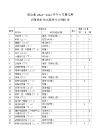 云南省保山市2022-2023学年四年级下学期7月期末科学试题