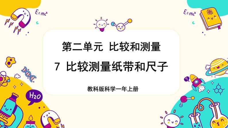 【核心素养】2-7《比较测量纸带和尺子》——1个设计意图课件PPT+教学详案01