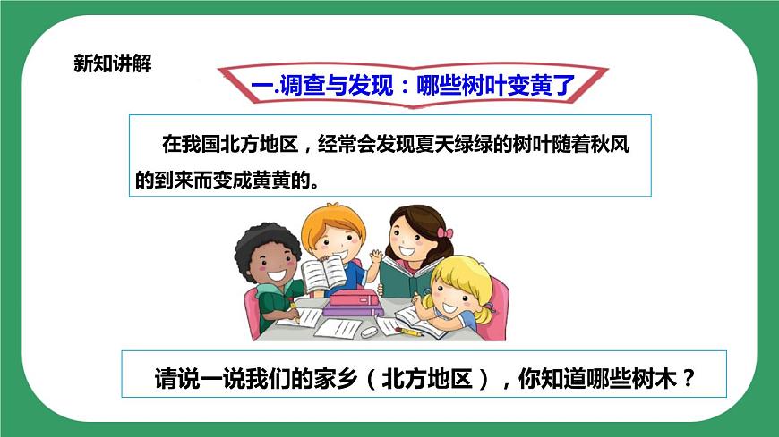 第三單元第9課時《樹葉變黃了》課件第4頁