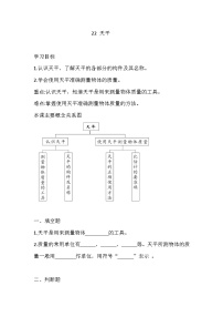 小学青岛版 (六三制2017)22 天平精品课堂检测