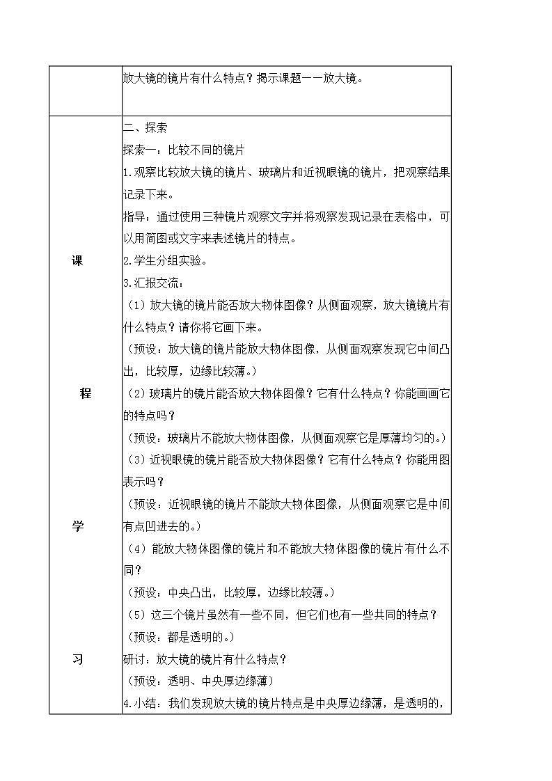 1.1 放大镜(教案)-2022-2023学年六年级科学上册同步备课(教科版)第2页