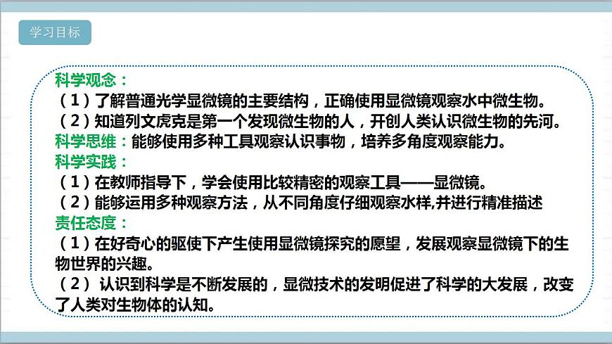 【核心素養(yǎng)】人教鄂教版科學五上 3.8《水中的微小的生物》課件第2頁