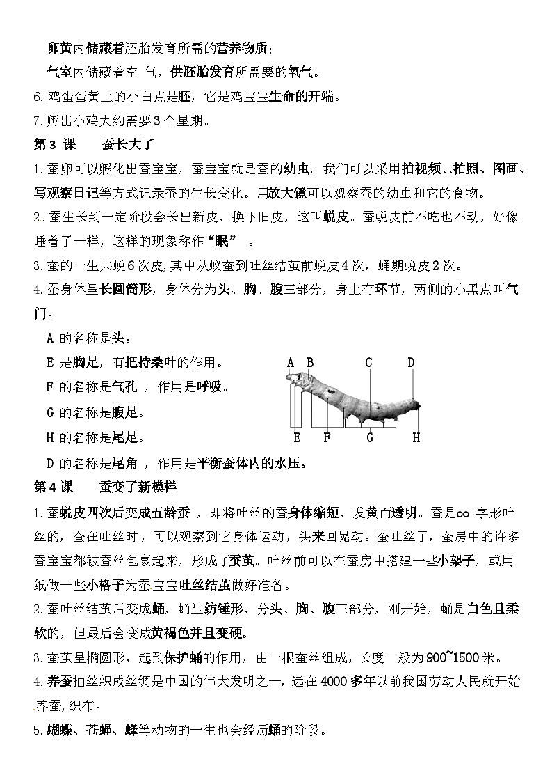 【单元复习讲义】教科版科学三年级下册-第二单元 动物的一声 讲义(知识点总结+思维导图)第2页