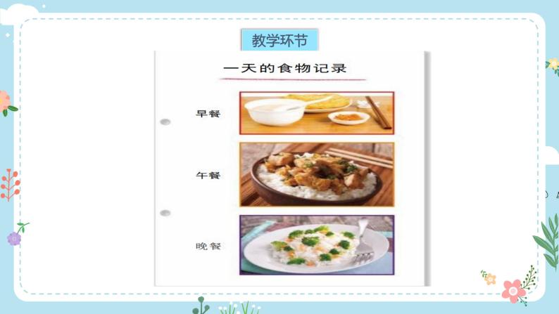 【核心素养目标】教科版小学科学四年级上册第二单元第2.4课时《一天的食物》课件+教案+同步练习（含答案和教学反思）05