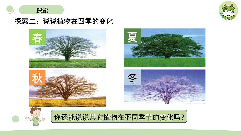 小学科学教科版二年级上册第一单元6《不同的季节》教学课件(2023秋新课标版)第4页