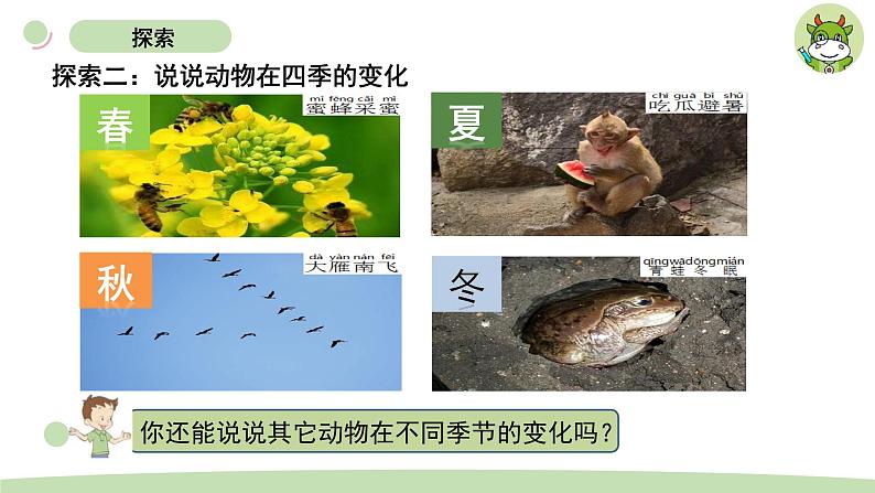 小学科学教科版二年级上册第一单元6《不同的季节》教学课件(2023秋新课标版)第5页
