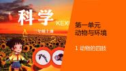 小学科学青岛版 (六三制2017)三年级上册第一单元 动物与环境1 动物的四肢图文课件ppt