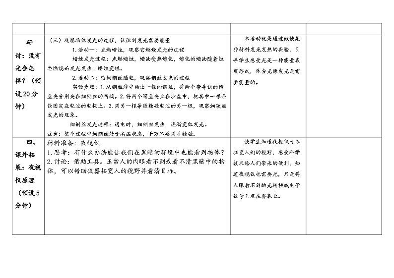 苏教版5上-第1单元第1课-光源-教案合集202403