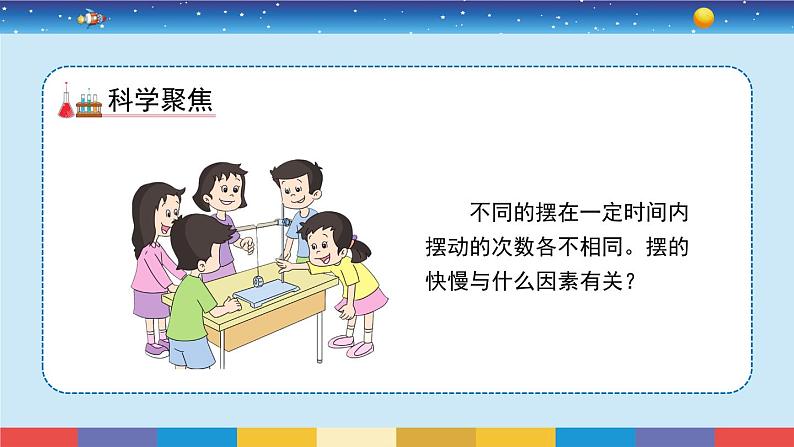 教科版五年级科学上册 3.5《摆的快慢》教学PPT第3页