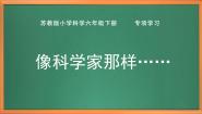 小学科学苏教版 (2017)六年级下册专项学习 像科学家那样精品作业ppt课件