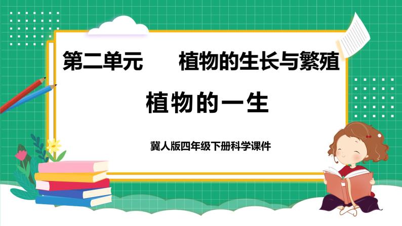 【核心素养】冀教版小学科学四年级下册    7.植物的一生     课件+教案(含教学反思)01