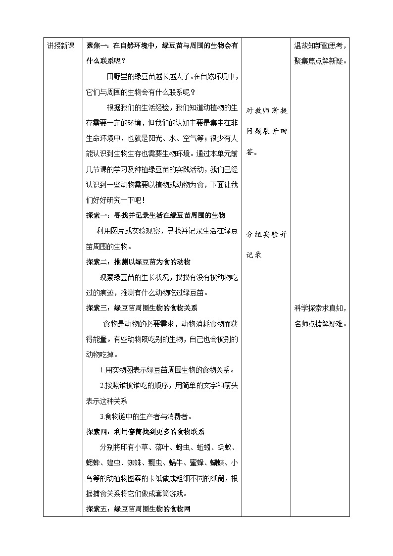 1.6《食物链和食物网》教案 教科版五年级科学下册02