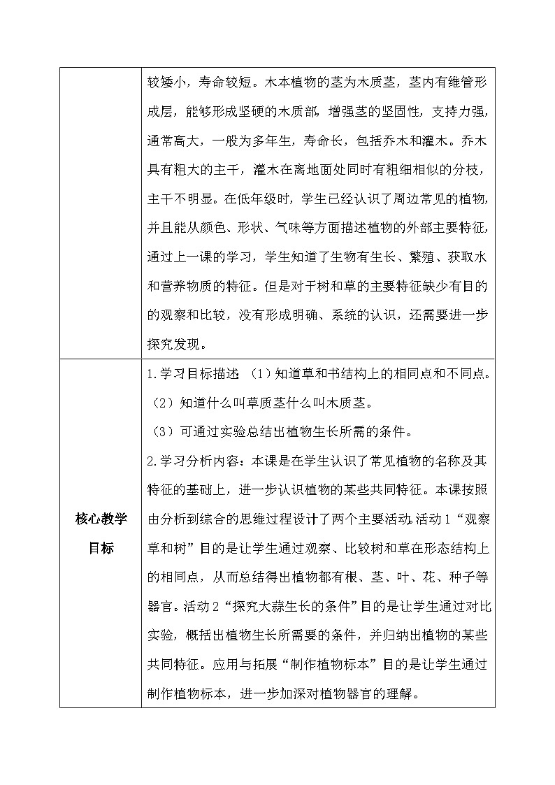 【核心素养】冀教版小学科学三年级下册 2.树与草 课件+教案(含教学反思)02