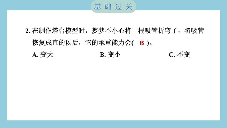 1.5 制作塔台模型(习题课件)-2023-2024学年科学六年级下册教科版03