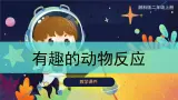 【湘科版】二上科学 2.3 有趣的动物反应（课件）
