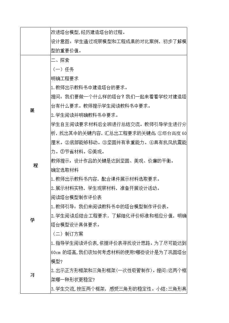 教科版科学六年级下册 1.4 设计塔台模型 同步课件+同步教案02