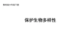 教科版六年级下册科学第二单元《7.保护生物多样性》课件（定稿）