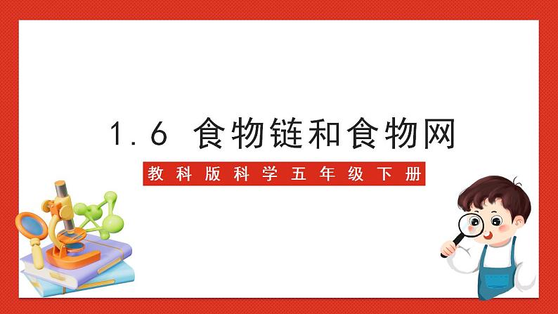 教科版科学五年级下册1.6《食物链和食物网》课件第1页
