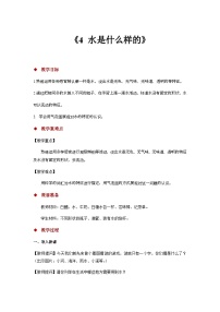 小学科学4.水是什么样的教案
