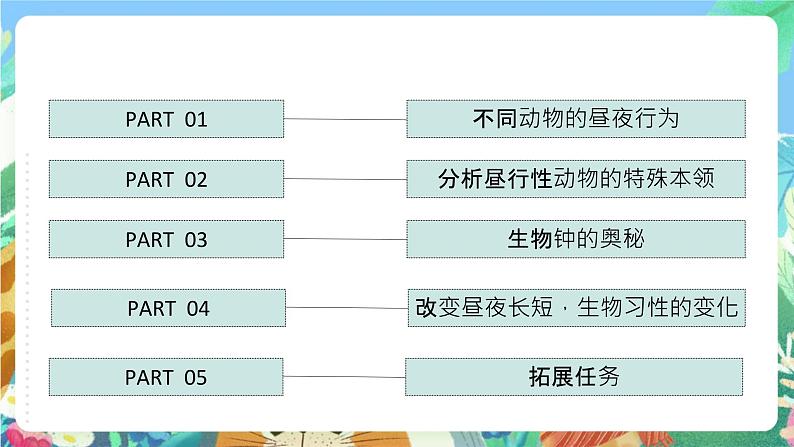 苏教版科学五年级下册 3.11《昼夜对动物的影响》课件第2页