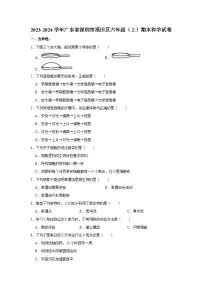 广东省深圳市福田区2023-2024学年六年级上学期1月期末科学试题