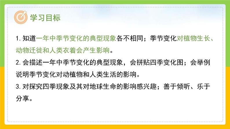 教科版 科学 二年级上册《不同的季节》课件+教案(含教学反思)02