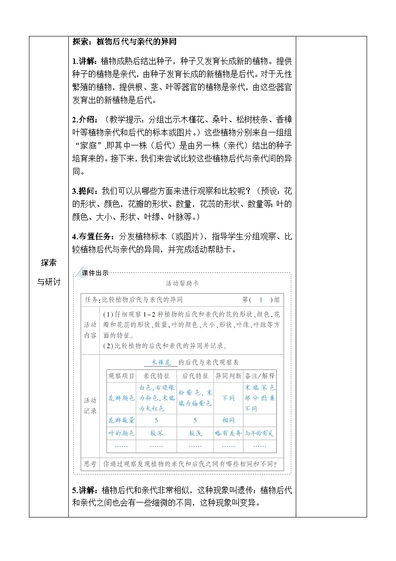 2.3《形形色色的植物》教案 教科版六年级科学下册03