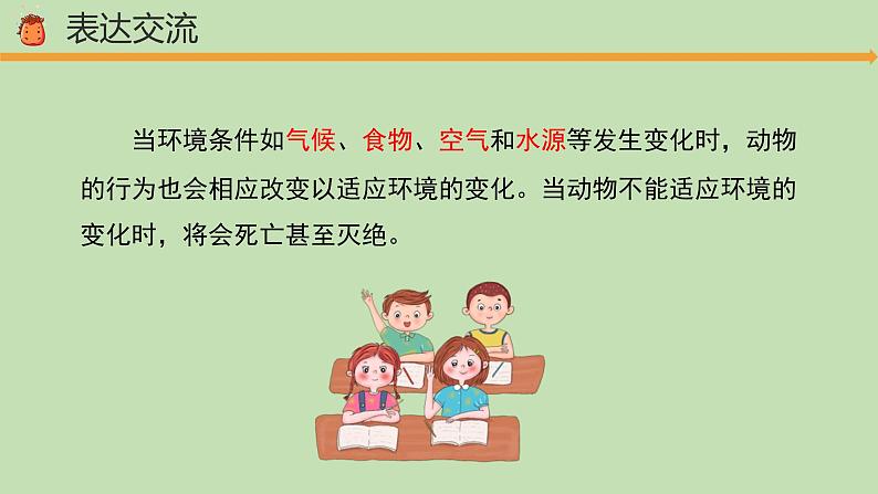 科学大象版六下1.3《环境变化与动物行为》同步课件第8页