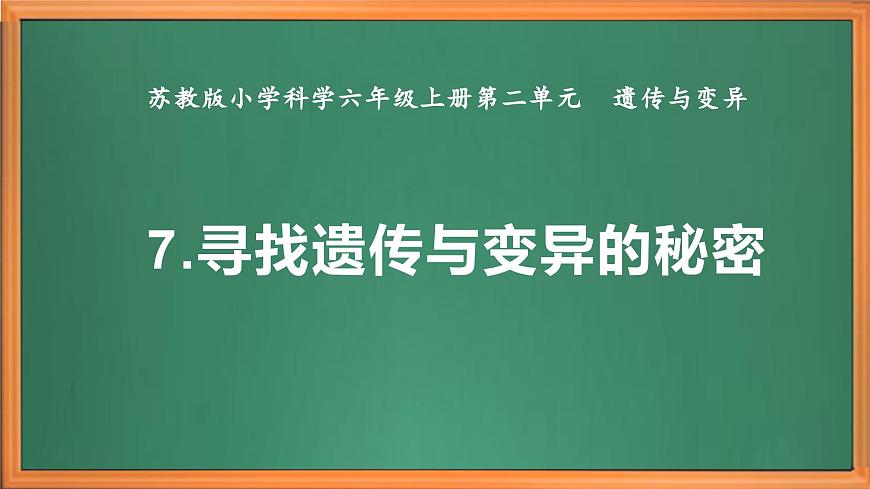蘇教版小學科學六年級上冊第二單元《7 尋找遺傳與變異的秘密》課件、視頻、作業(yè)設計第2頁