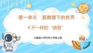 小学科学大象版 (2017)六年级上册第一单元 显微镜下的世界4 不一样的“感冒”教学课件ppt