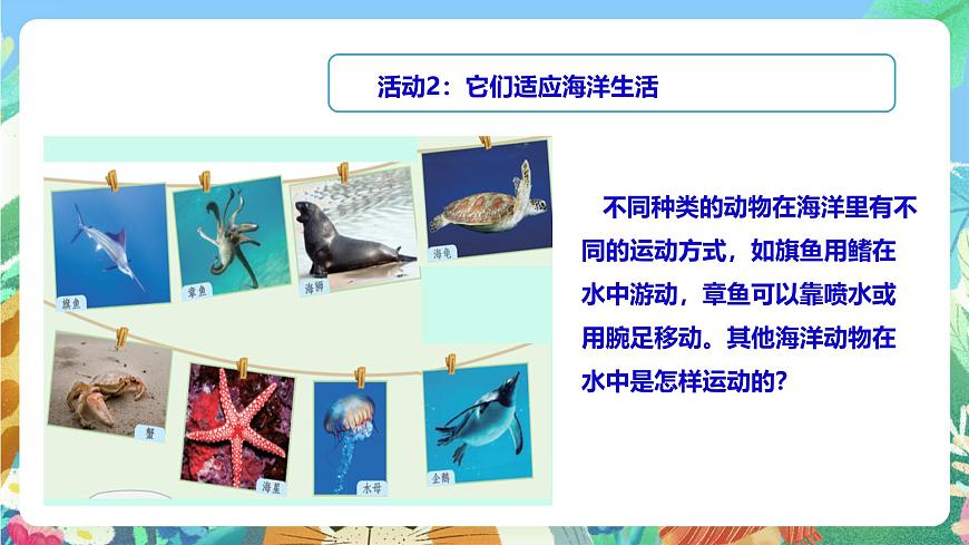 粵教粵科版（2017）科學(xué)三年級上冊1.5《海洋里的動物》 課件第7頁