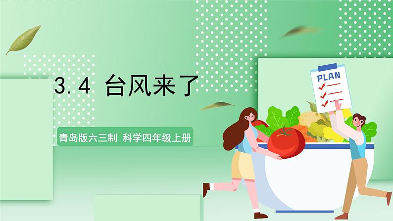青岛版六三制(2017)科学版四年级上册3.4《台风来了》课件01
