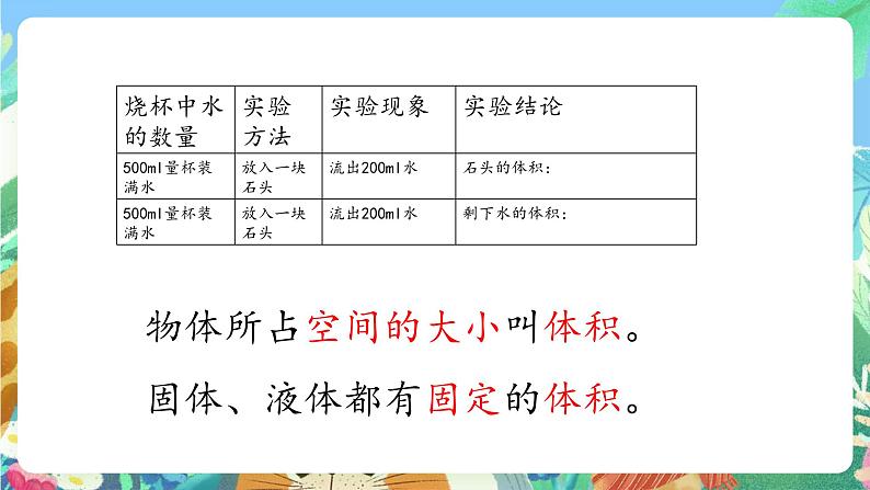青岛版六三制(2017)科学三年级上册4.15《固体、液体的体积和质量》课件07