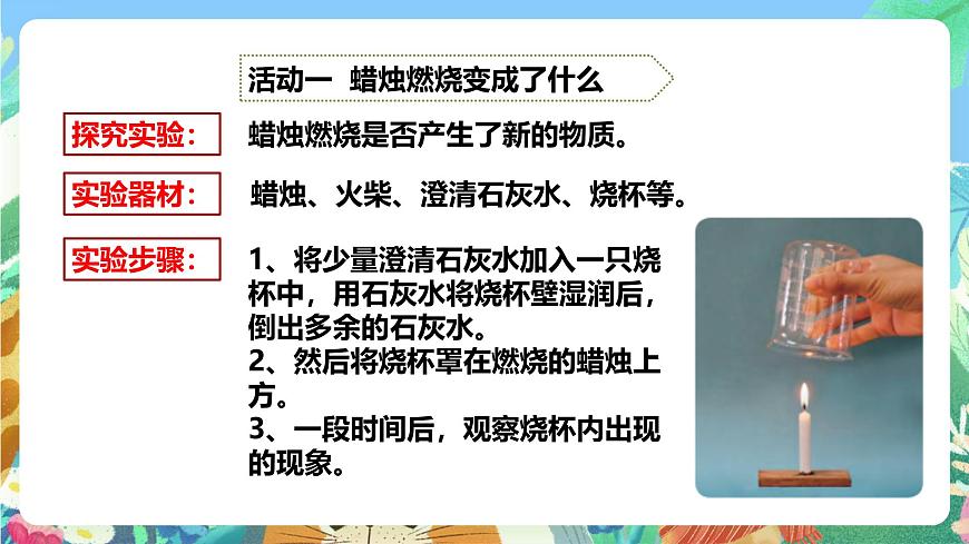 粵教粵科版(2017)科學(xué)五年級上冊3.12《蠟燭的燃燒》課件第7頁