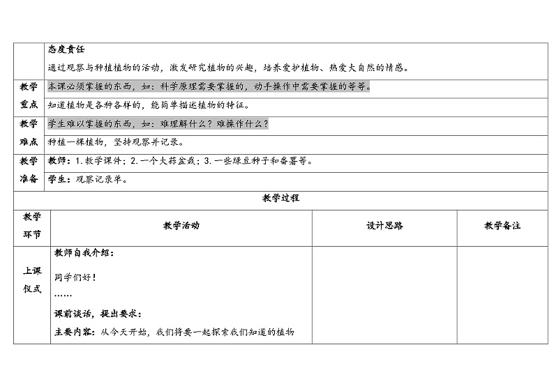(2024新课标)教科版科学一年级上册-1 我们知道的植物-PPT课件+视频图片素材+教学设计02