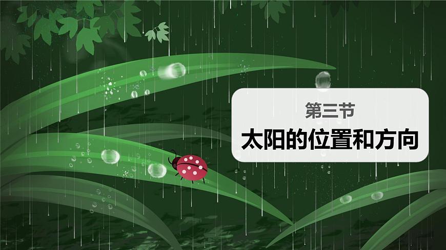第三節(jié) 太陽的位置和方向第2頁