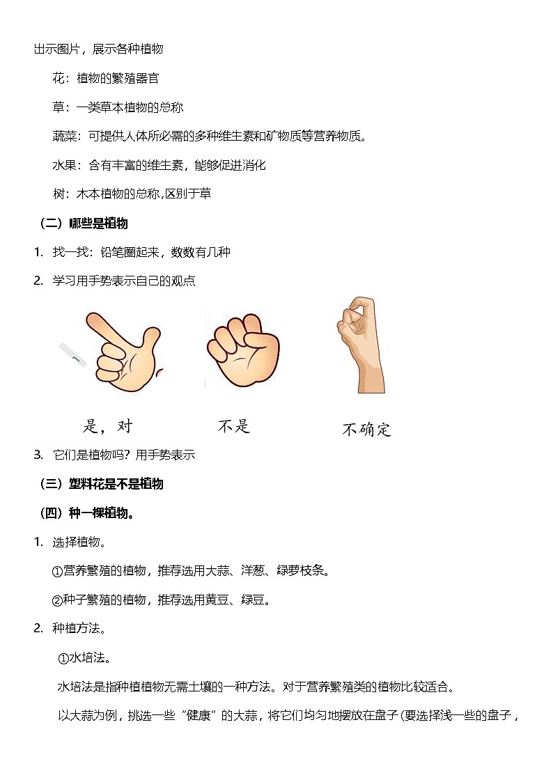 【新课标】教科版科学一上1.1《 我们知道的植物》课件+教案02