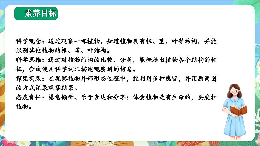 【核心素養(yǎng)目標(biāo)新課標(biāo)】教科版科學(xué)一上1.2 《觀察一顆植物 》 教學(xué)課件第2頁