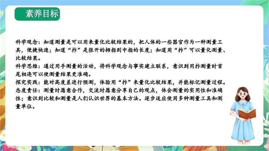 【核心素養(yǎng)目標新課標】教科版科學一上教科版科學一上2.3 《用手來測量》  課件第2頁