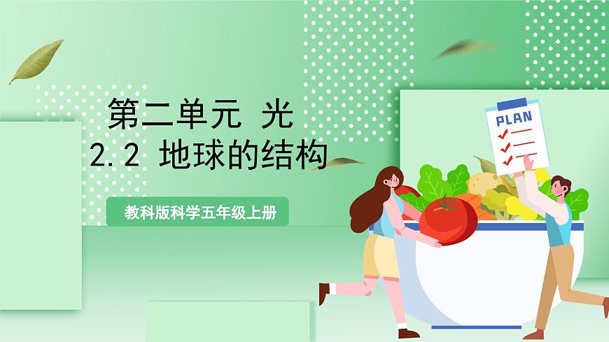 教科版科學(xué)五年級上冊2.2 《地球的結(jié)構(gòu)》  教學(xué)課件第1頁