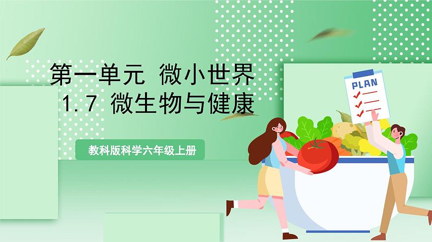 教科版科學(xué)六年級(jí)上冊(cè)1.7 《微生物與健康》  教學(xué)課件第1頁(yè)