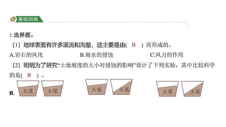 2.7 总结我们的认识(习题课件)-2024-2025学年科学五年级上册教科版02