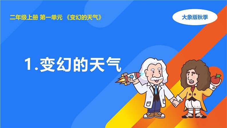 大象版(2017秋)科学二年级上册 1.1变幻的天气(课件+教案)01