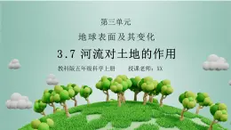 教科版五年级科学上册第三单元《地球表面及其变化-河流对土地的作用》PPT课件