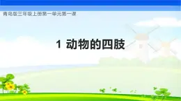 【核心素养】青岛版科学三年级上册 1.1 动物的四肢（教学课件+同步教案）